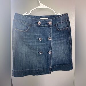 White House Black Market Blue Denim Skirt